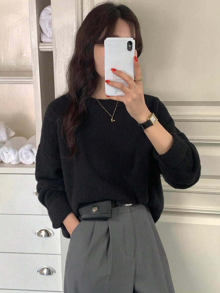 Pulover SHEIN, negru