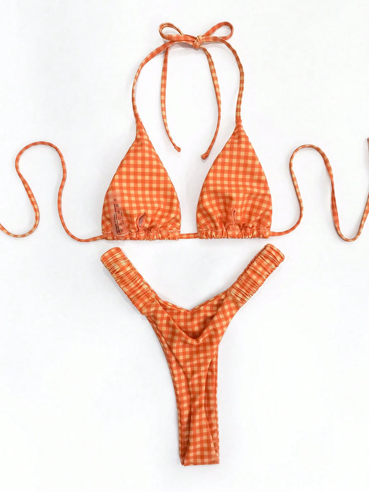 Costum de baie SHEIN, portocaliu