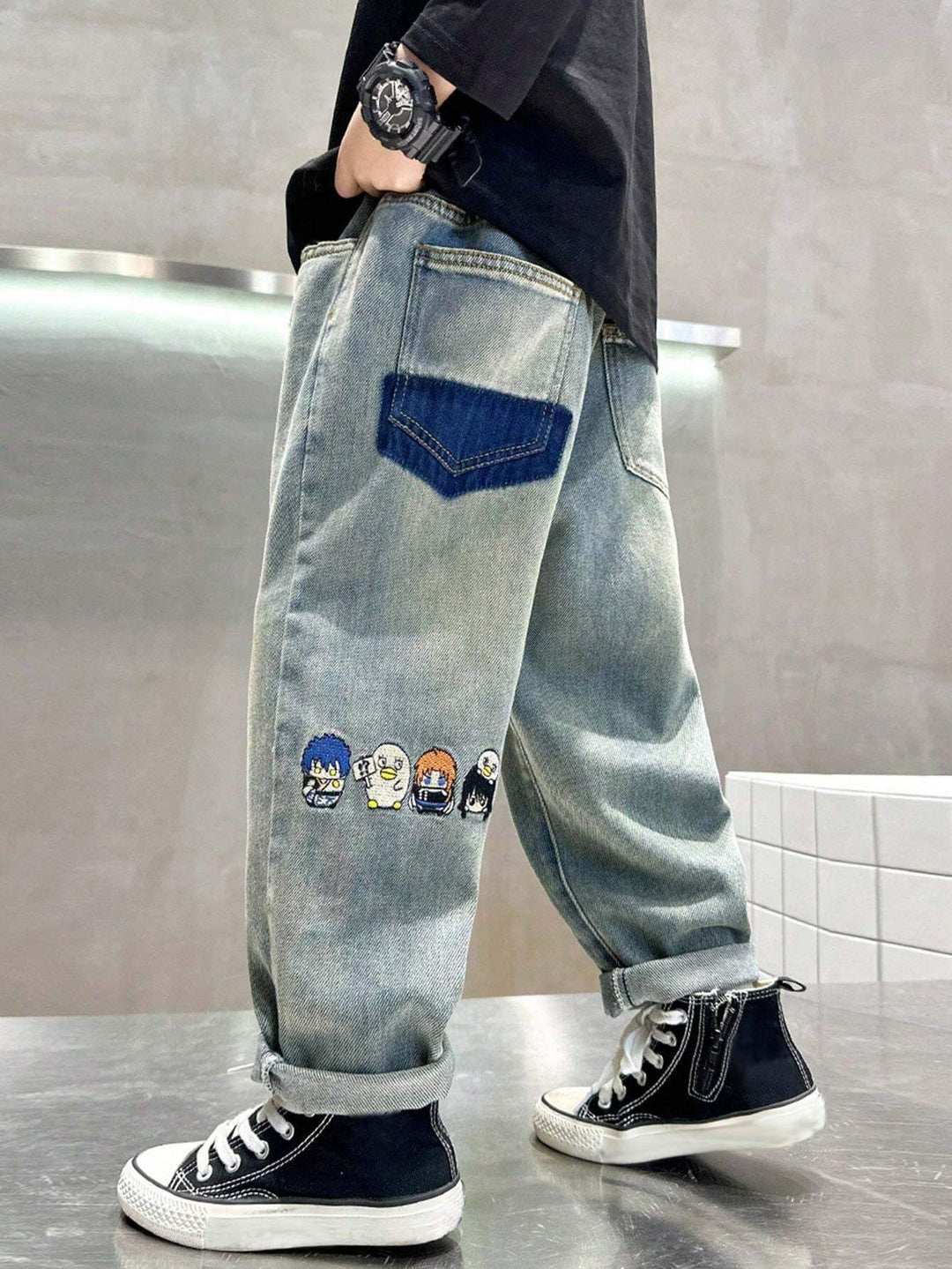 Jeans SHEIN, albastru