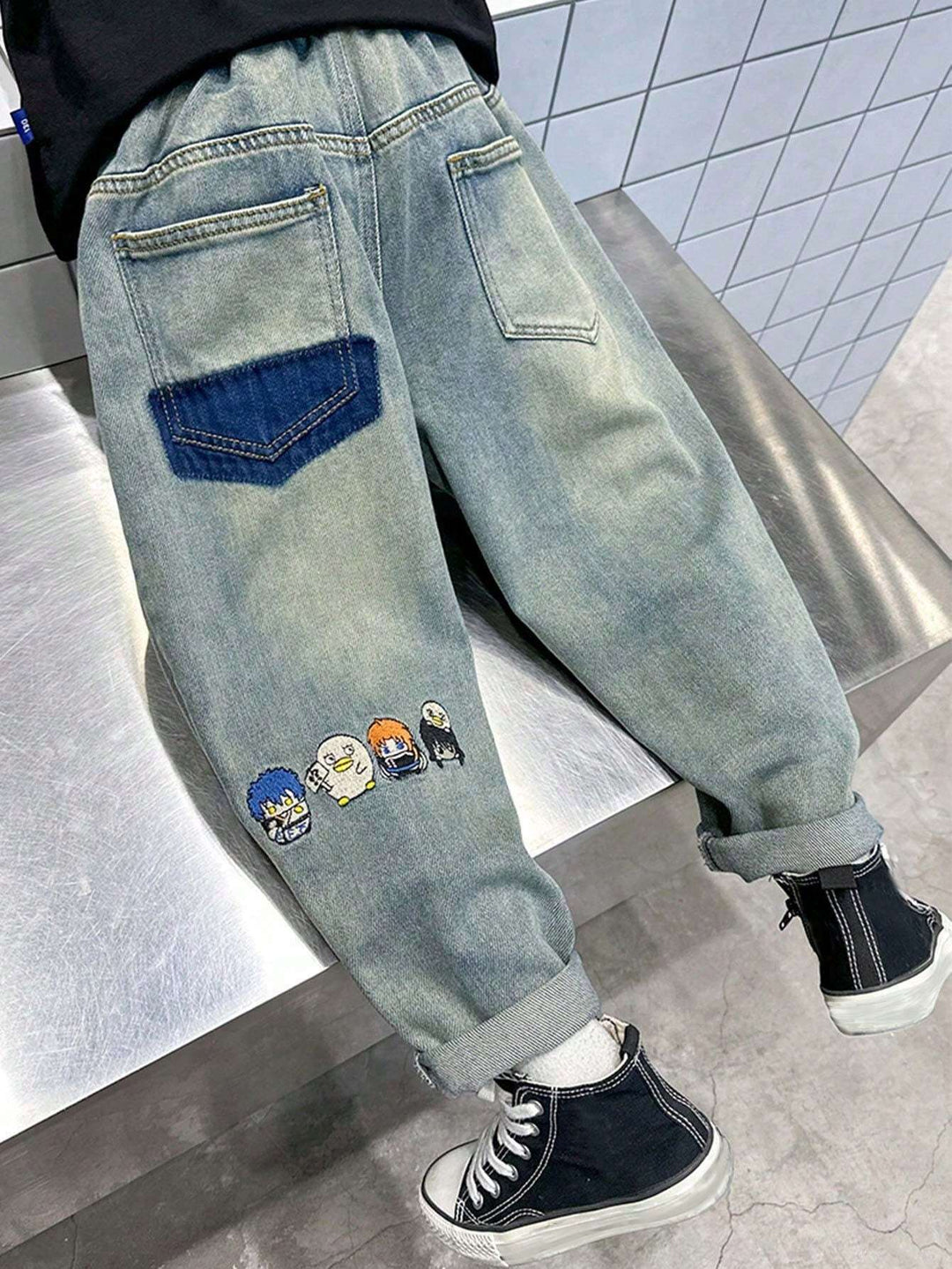 Jeans SHEIN, albastru
