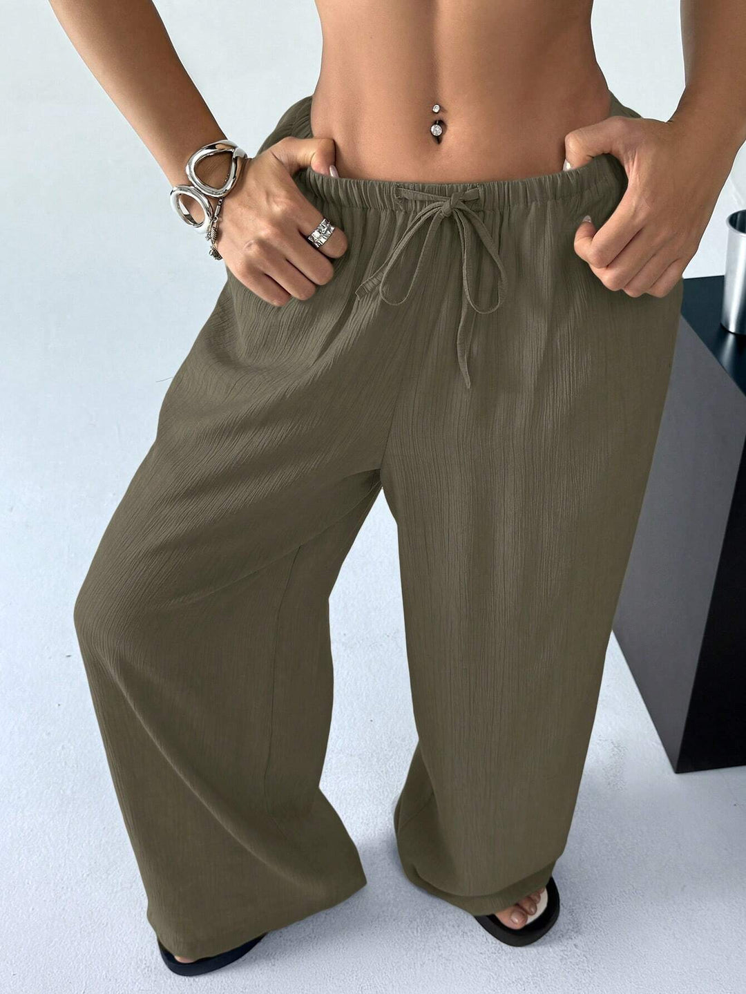 SHEIN nadrág, khaki