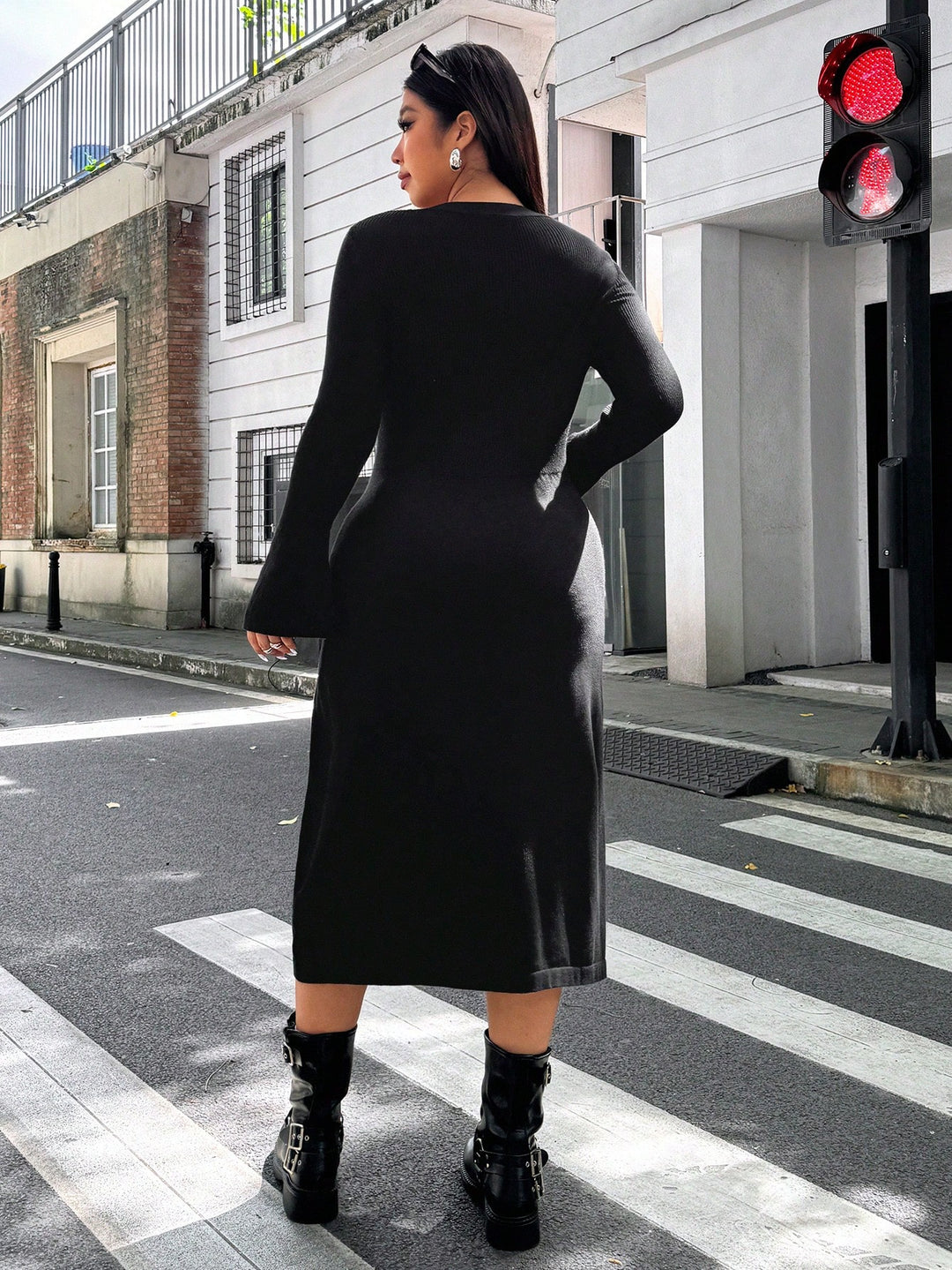 Rochie maxi SHEIN, negru