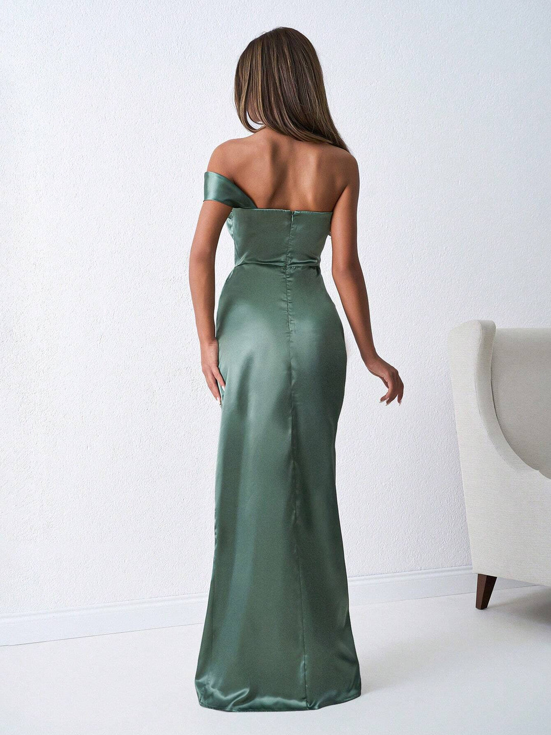Rochie maxi SHEIN, verde