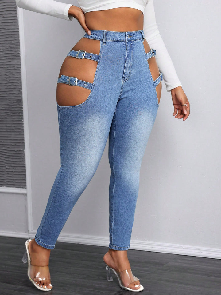 Jeans SHEIN, albastru