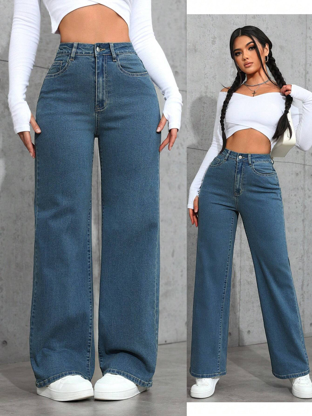 Jeans SHEIN, albastru