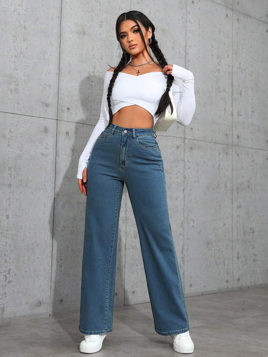 Jeans SHEIN, albastru