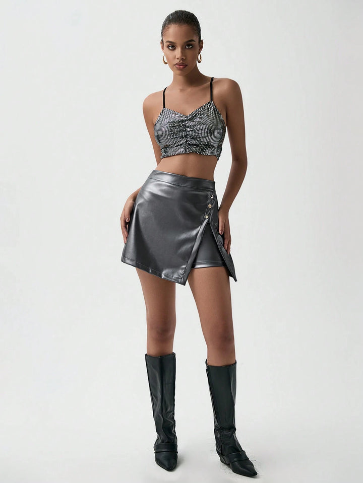Fustă pantalon SHEIN, gri