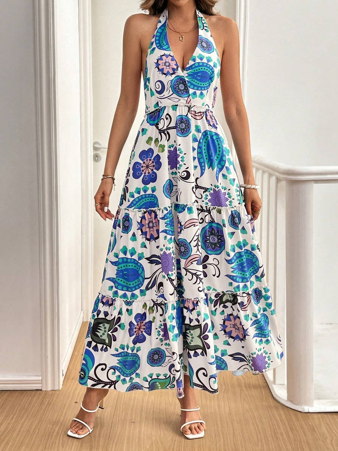 Rochie midi SHEIN, mix culori