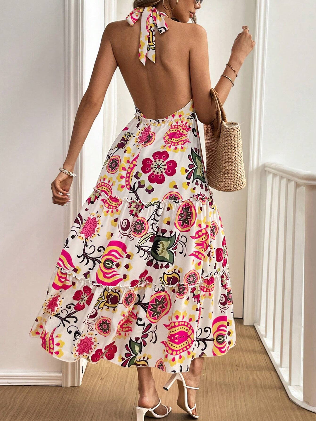 Rochie midi SHEIN, mix culori