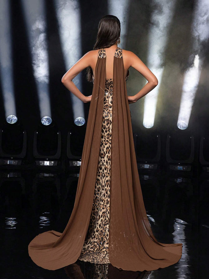 Rochie maxi SHEIN, maro
