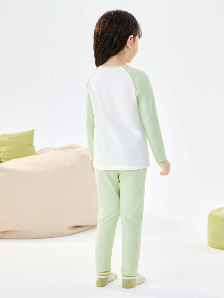 Compleu pijamale SHEIN, verde