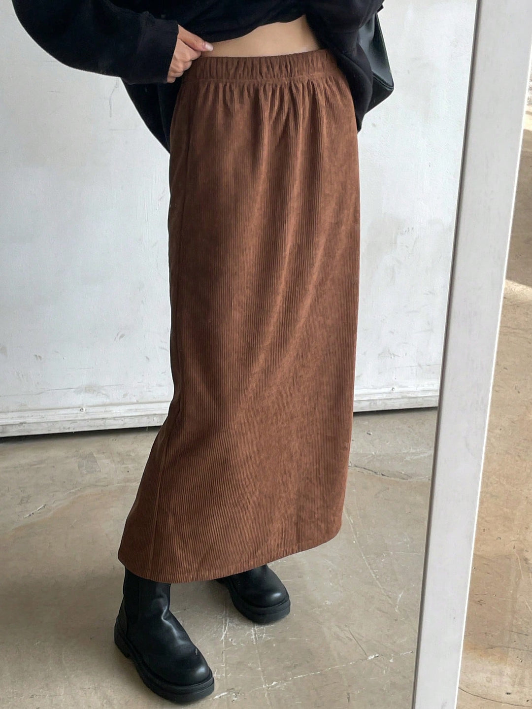 Fustă SHEIN, maro
