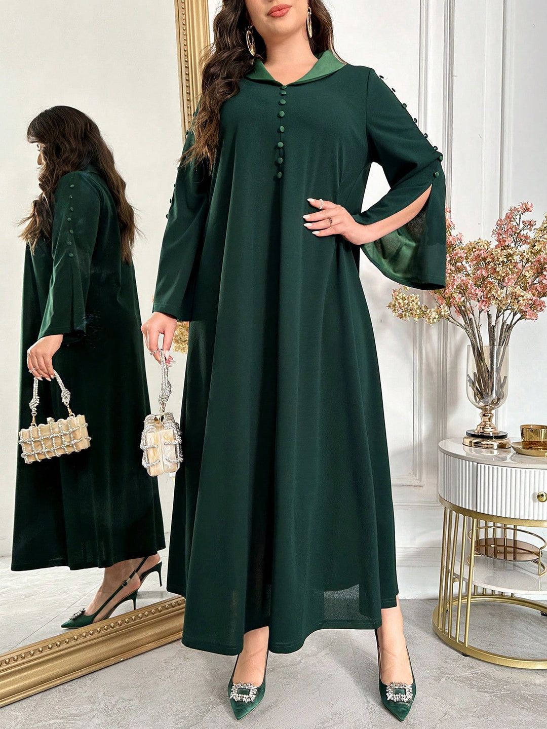 Rochie SHEIN, verde
