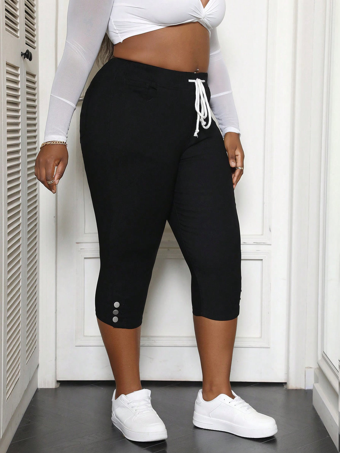 Pantaloni SHEIN, negru