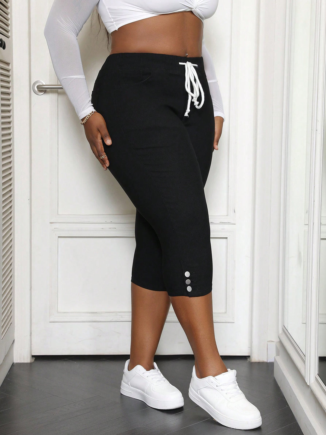 Pantaloni SHEIN, negru