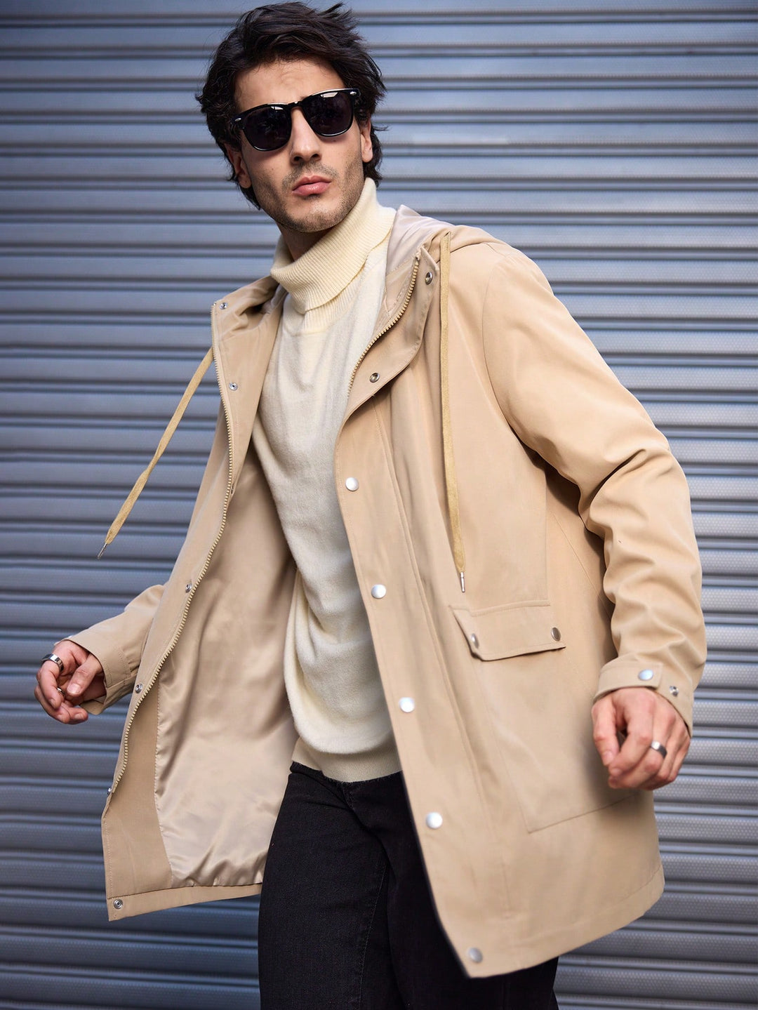 Trench SHEIN, kaki
