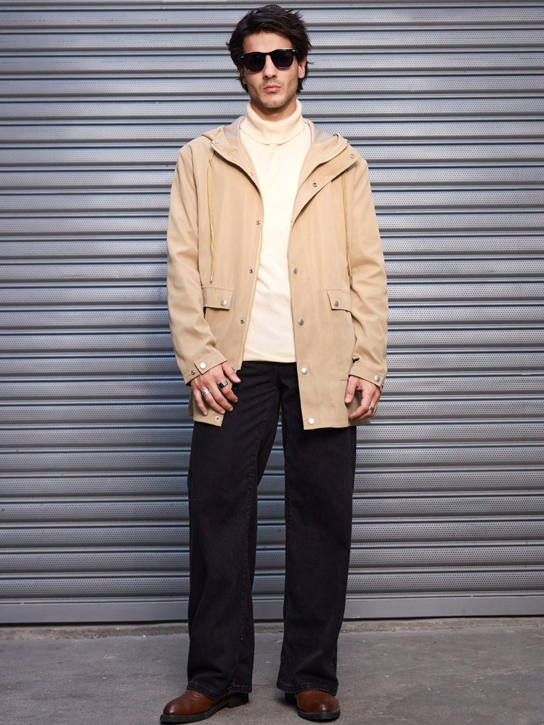 Trench SHEIN, kaki