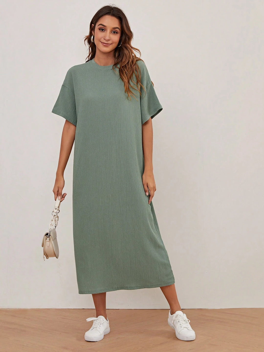 Rochie midi SHEIN, verde