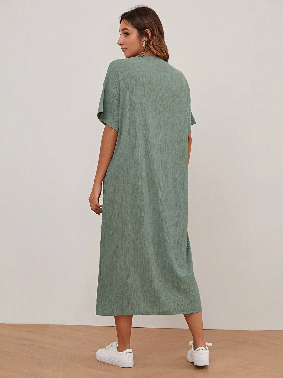 Rochie midi SHEIN, verde