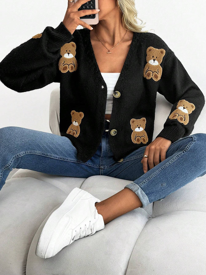 Cardigan SHEIN, negru