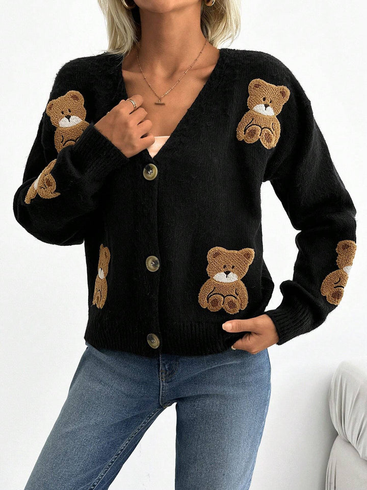 Cardigan SHEIN, negru