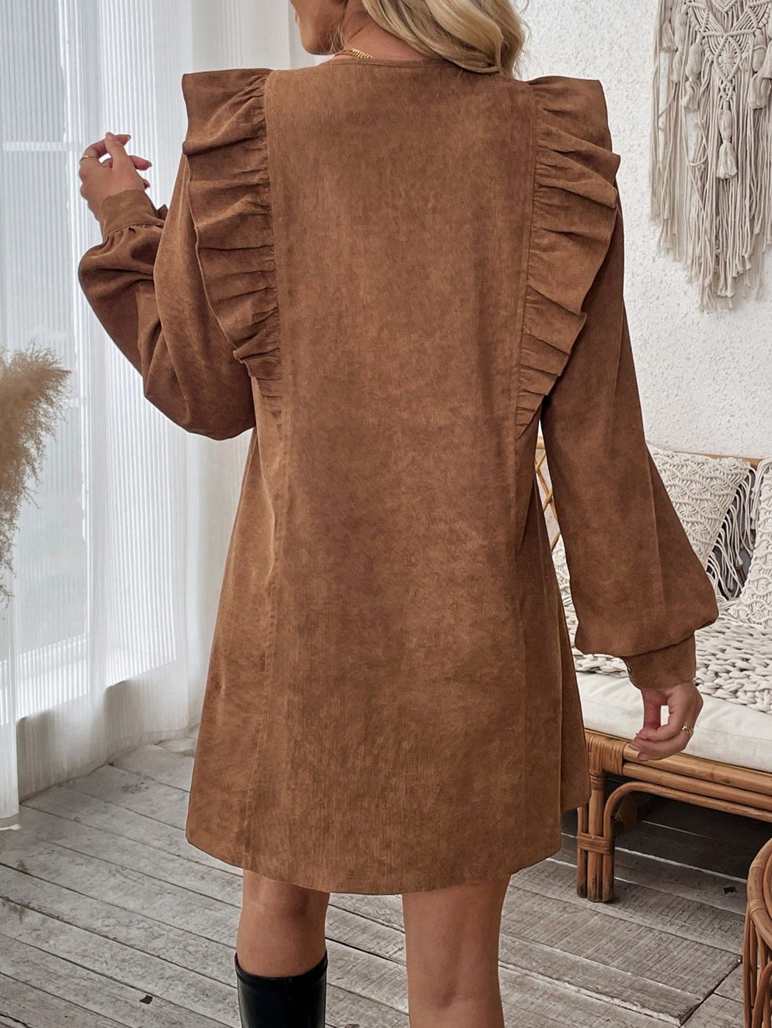Rochie mini SHEIN, maro