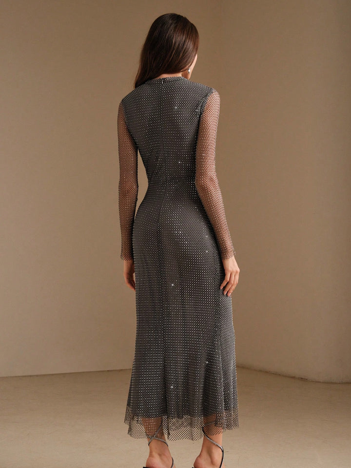 Rochie maxi SHEIN, gri