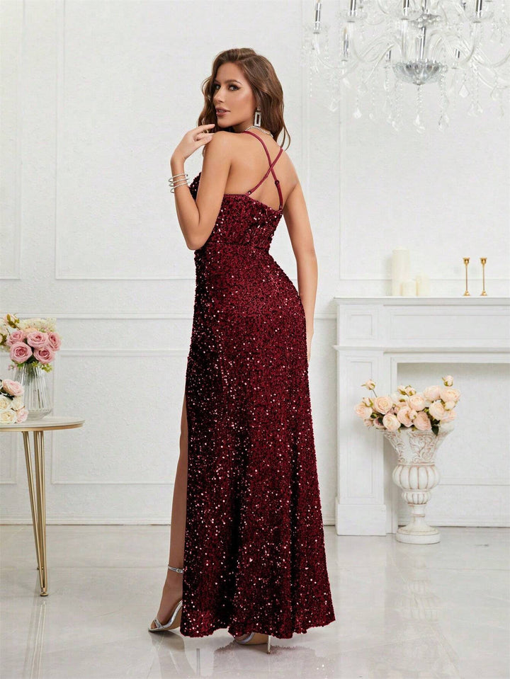 SHEIN Party dress, burgundy