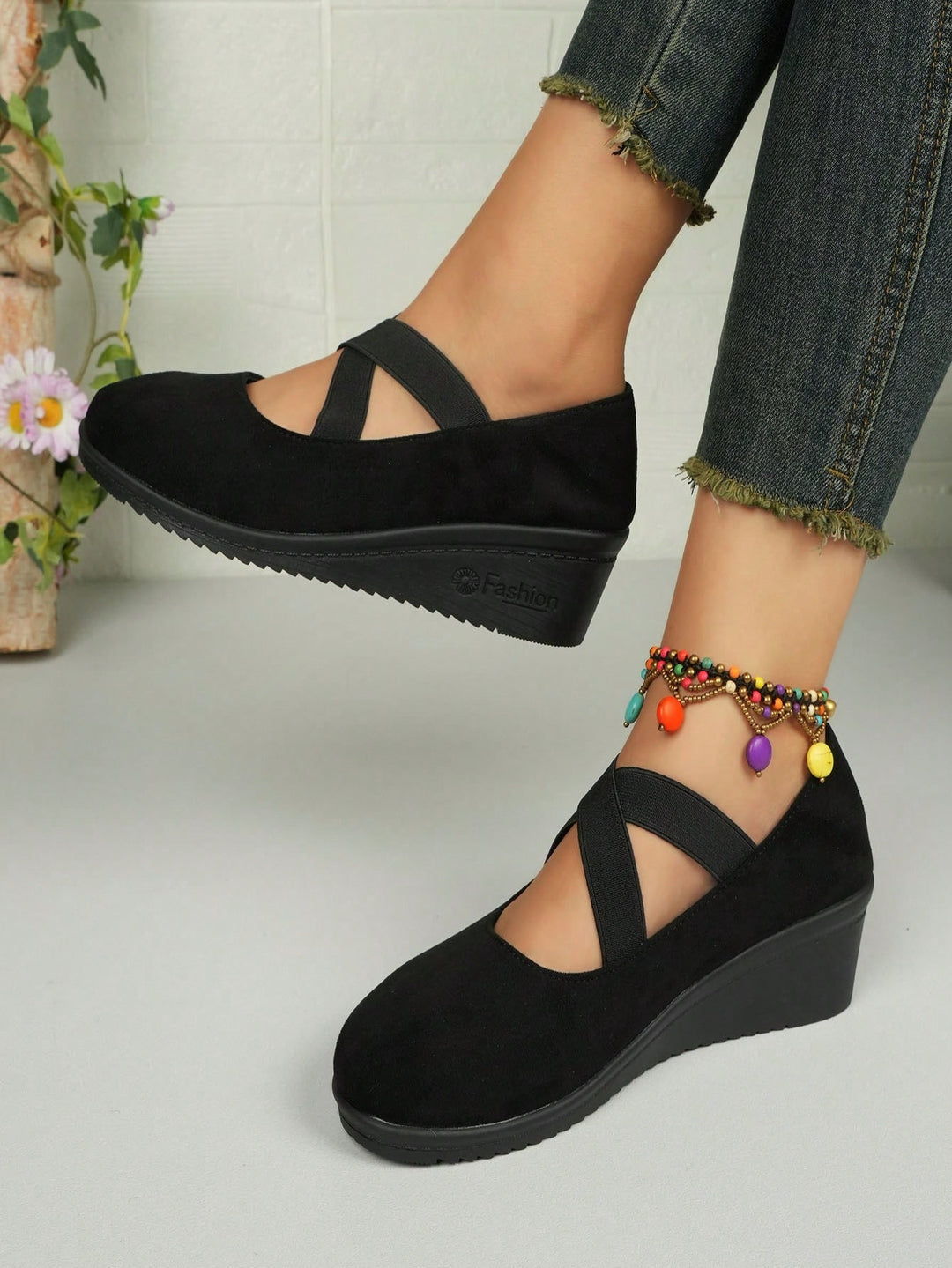 Sandale SHEIN, negru