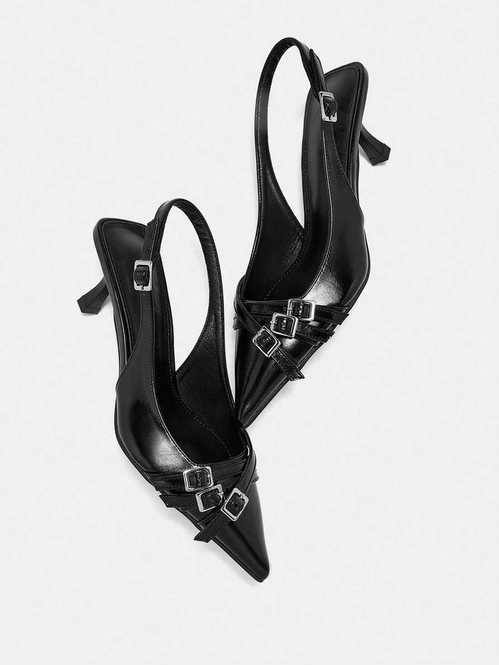 Pantofi cu toc SHEIN, negru