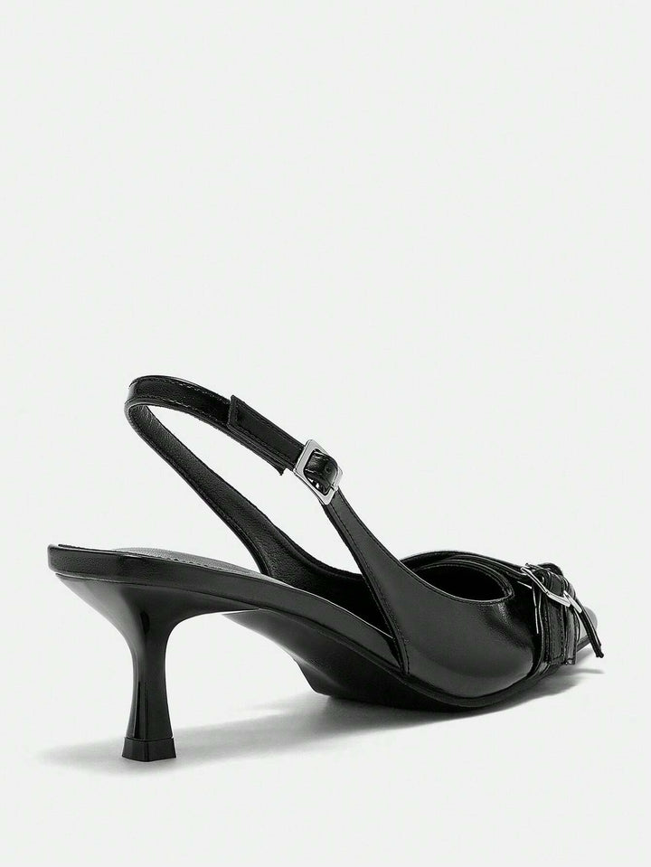 Pantofi cu toc SHEIN, negru