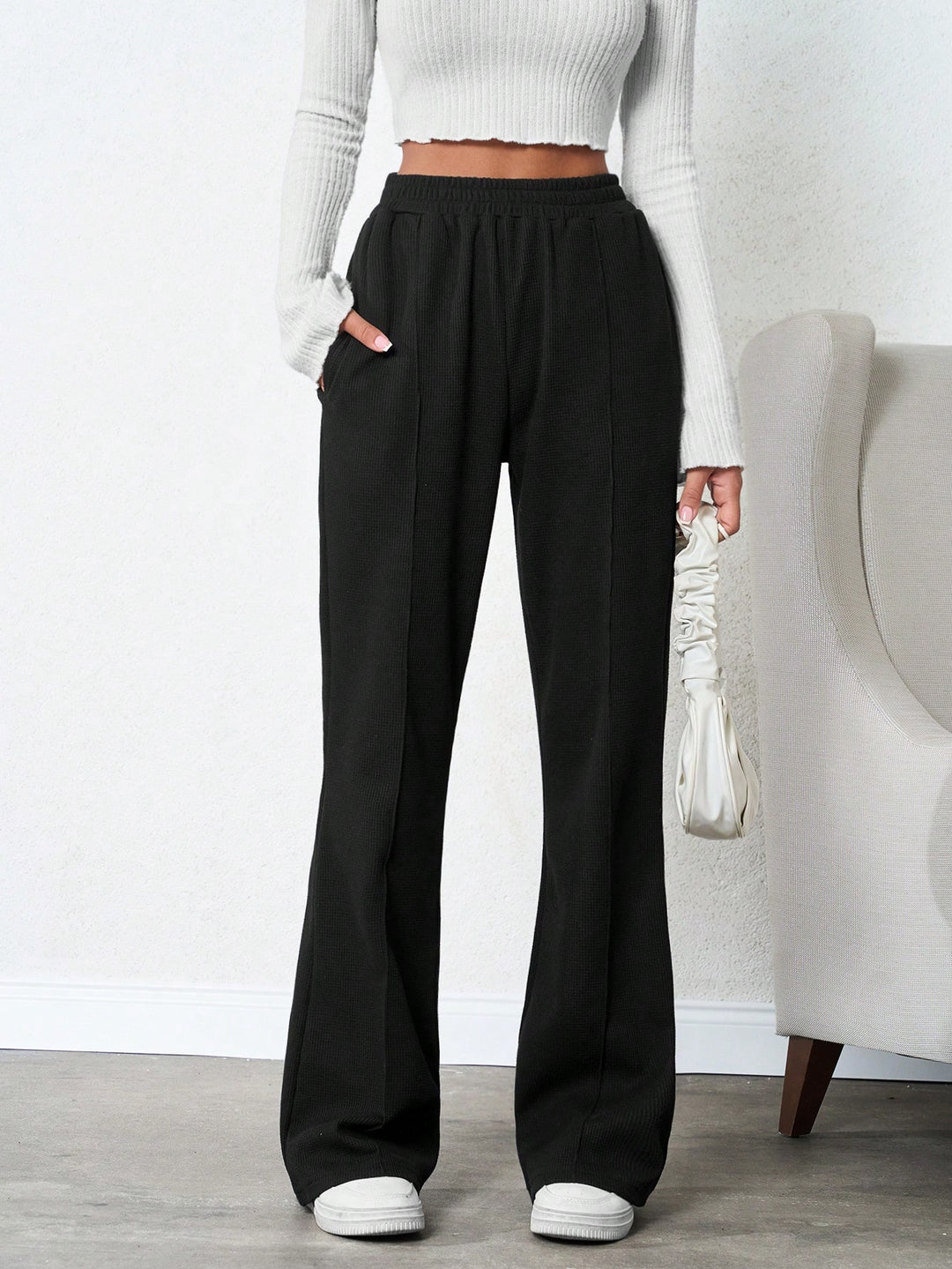 Pantaloni SHEIN, negru