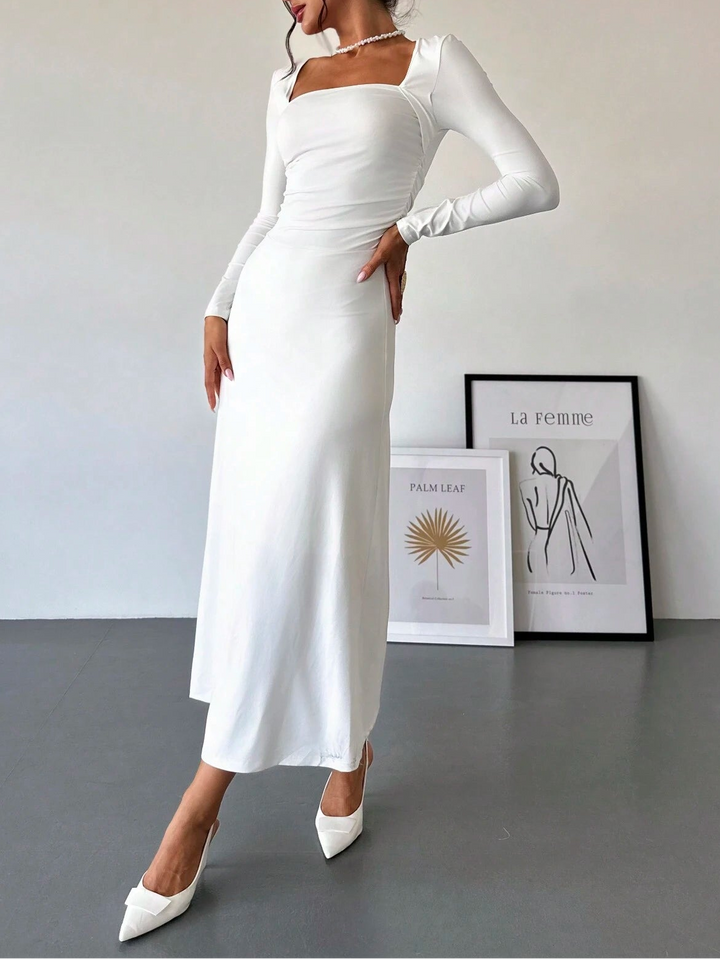 SHEIN Maxi ruha, fehér