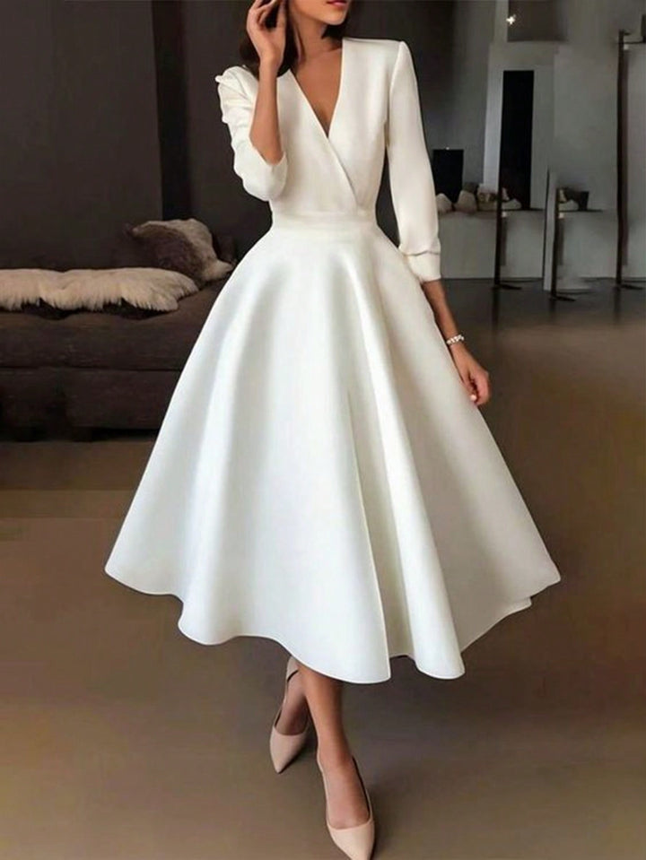 Rochie midi SHEIN, alb