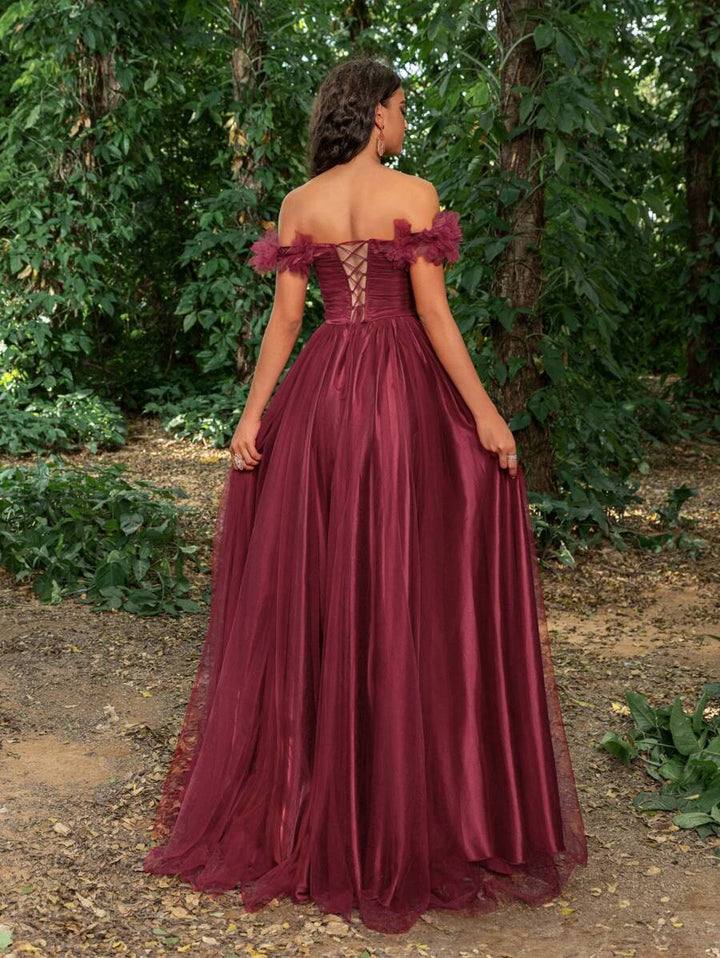 Rochie de ocazie SHEIN, vișiniu