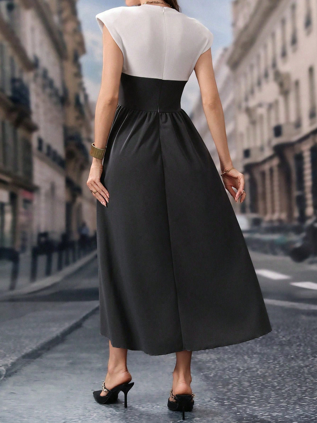 Rochie midi SHEIN, gri