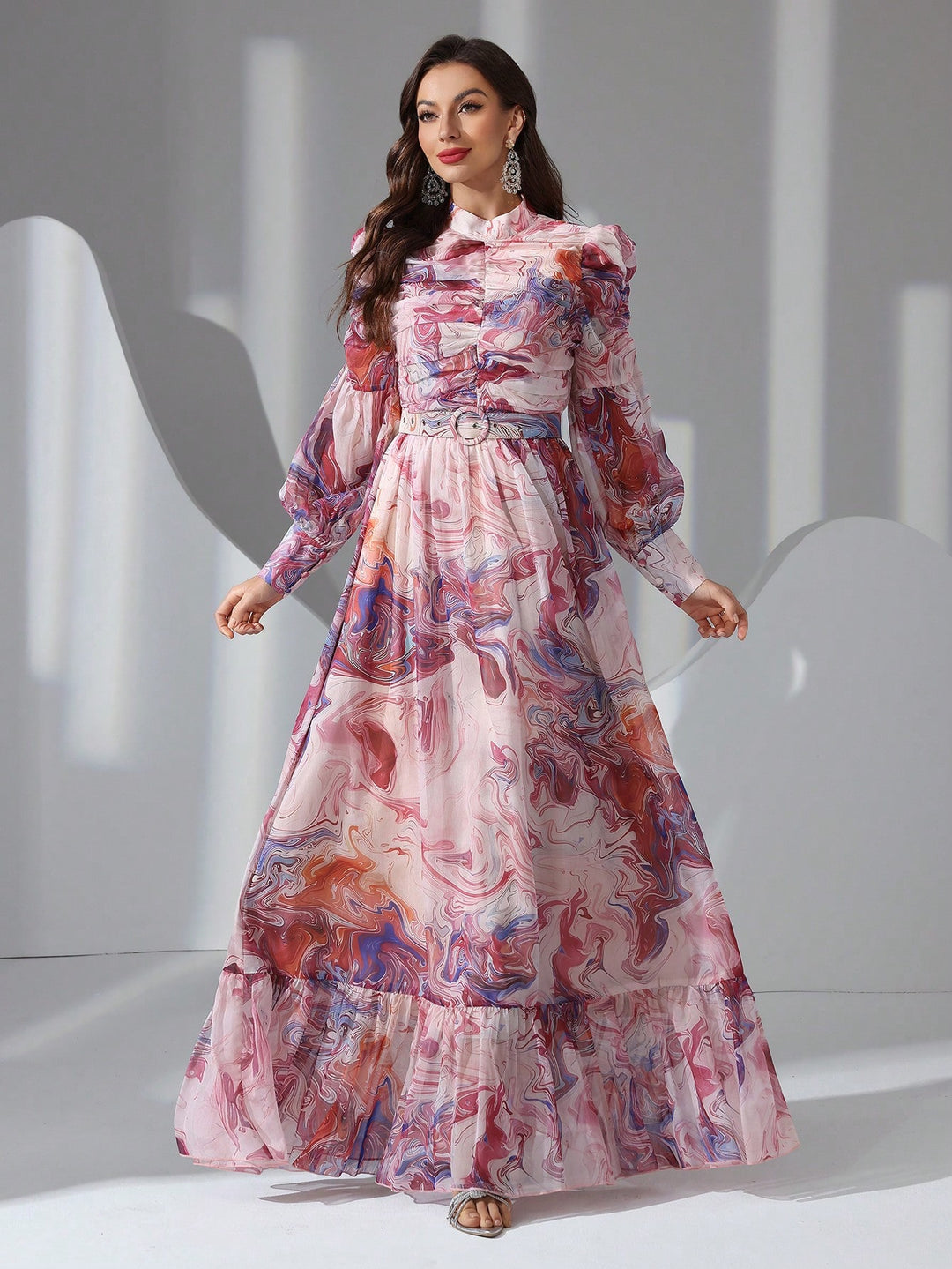 Rochie maxi SHEIN, roz