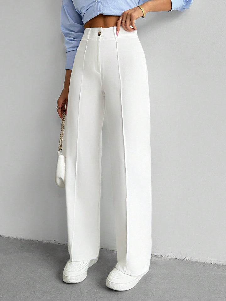 Pantalon SHEIN, alb