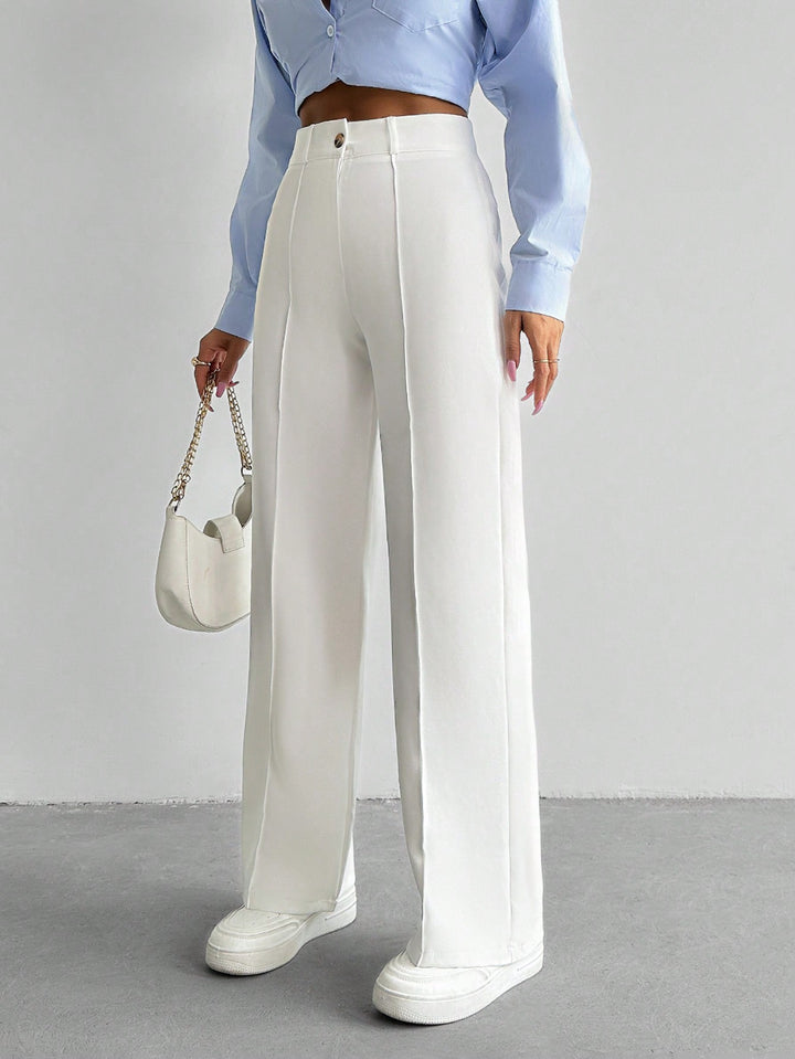 Pantalon SHEIN, alb