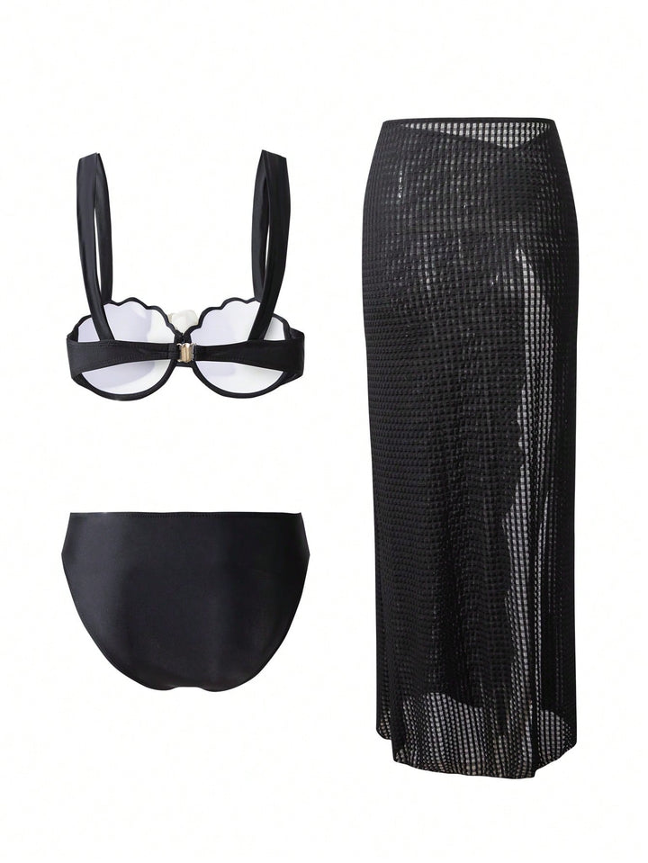 Set bikini SHEIN, negru