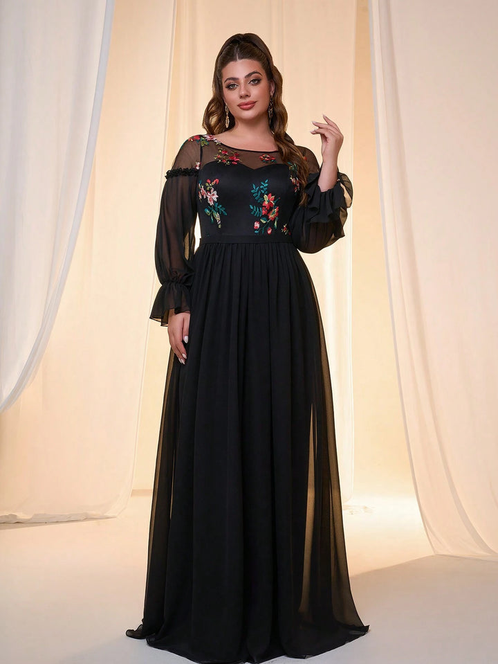Rochie maxi SHEIN, negru