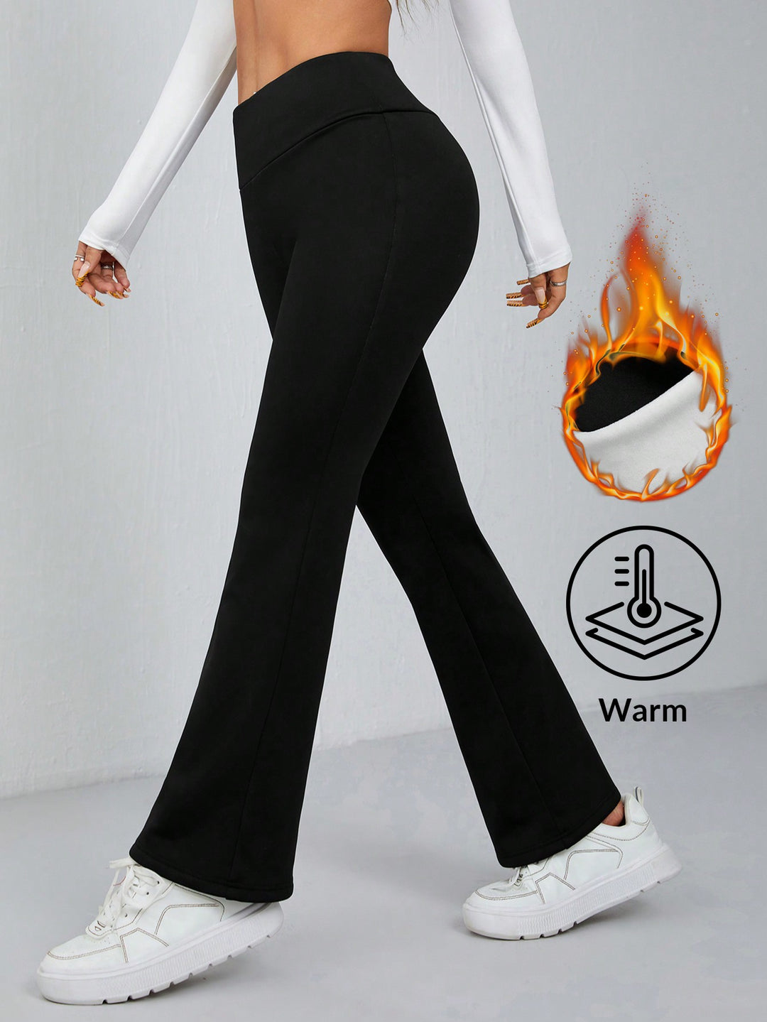 Pantaloni SHEIN, negru
