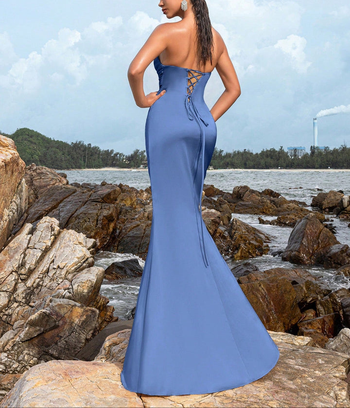 Rochie de ocazie SHEIN, albastru