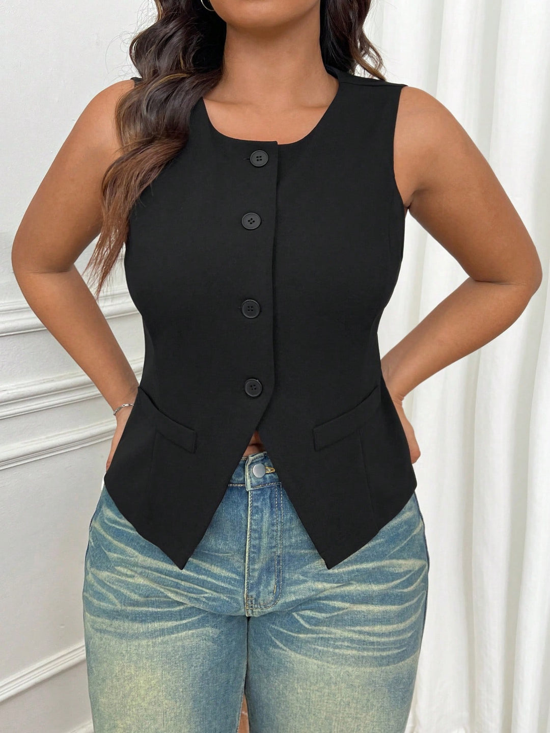 Sacou SHEIN, negru