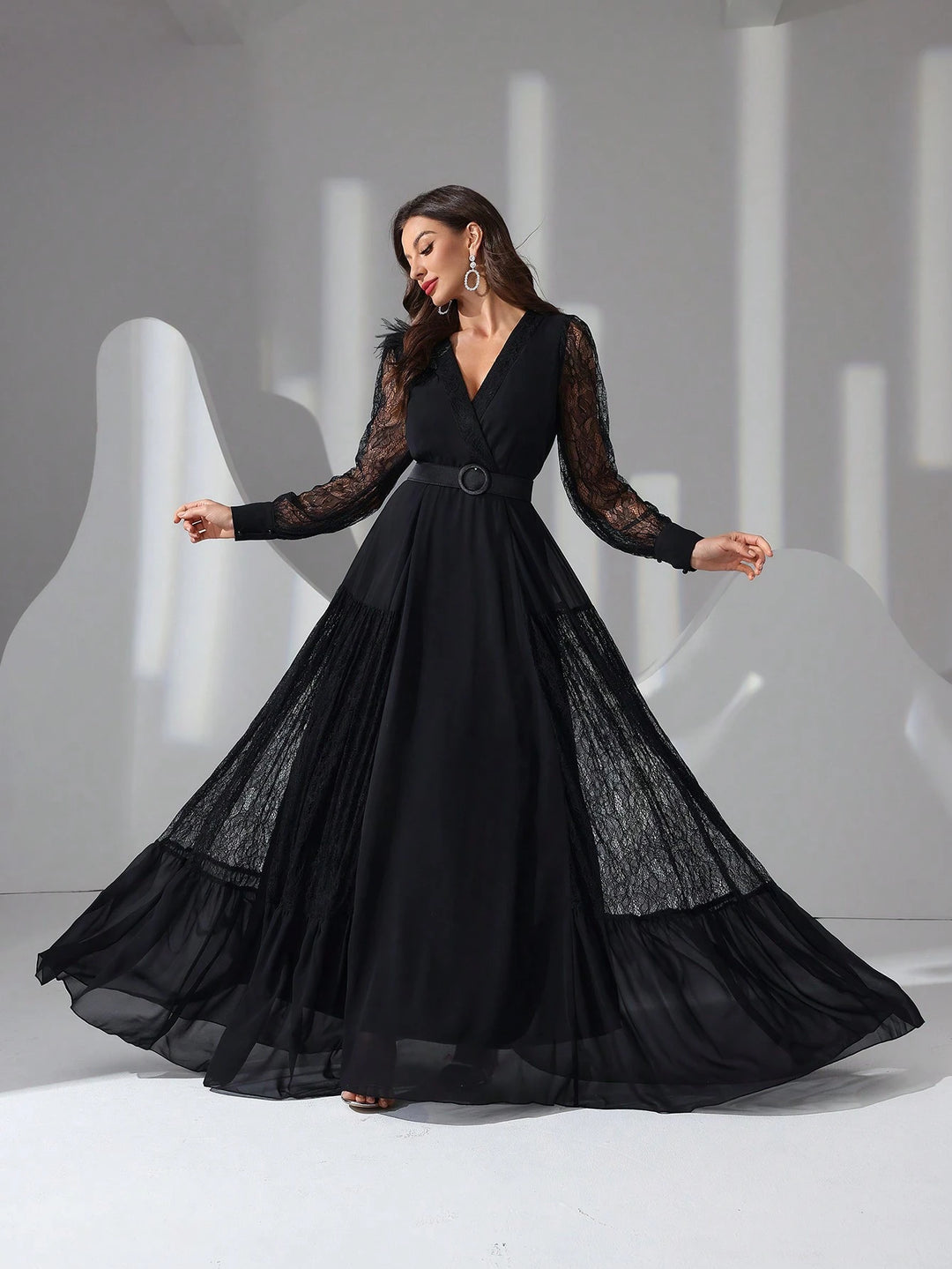 Rochie maxi SHEIN, negru