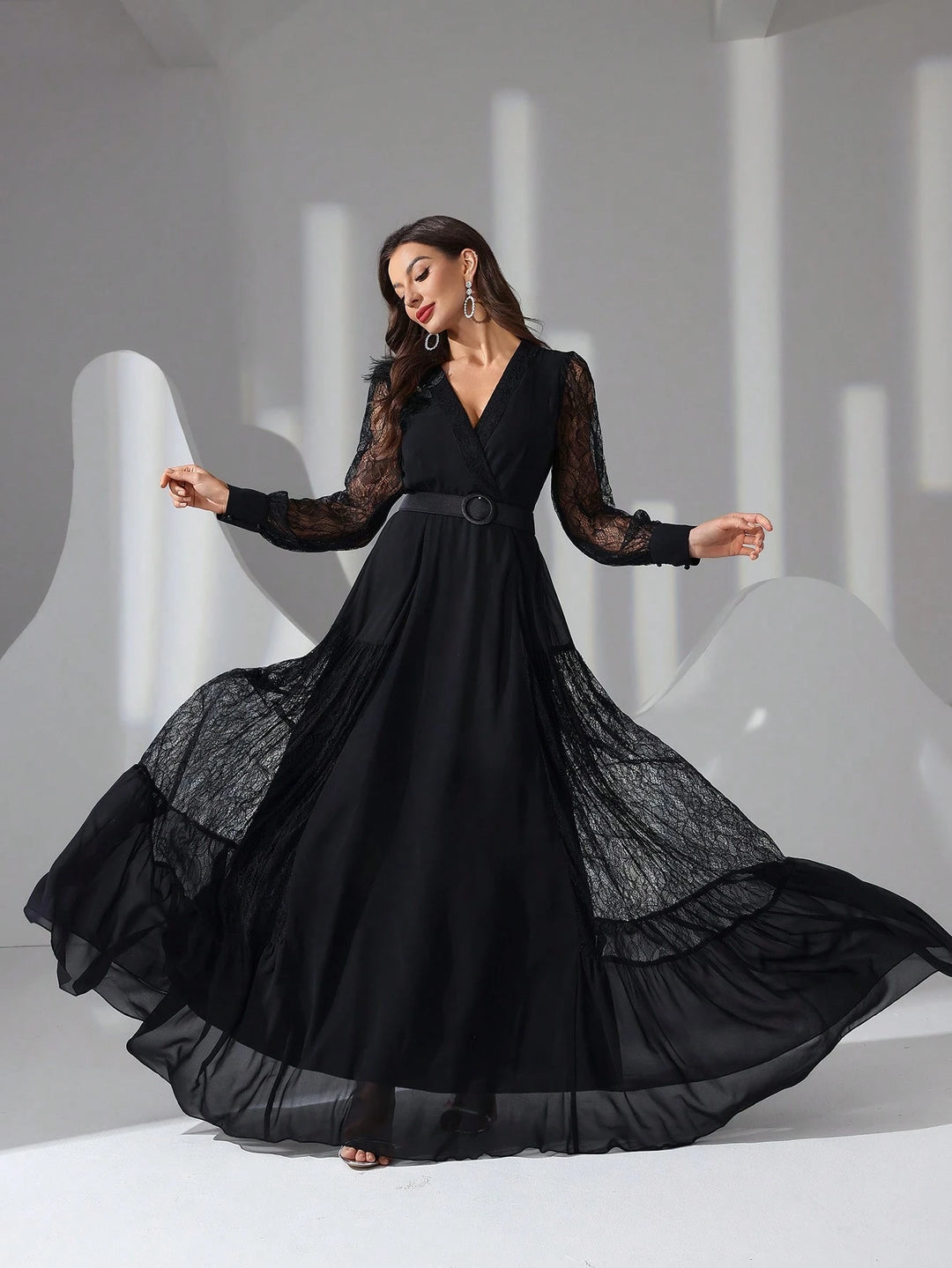Rochie maxi SHEIN, negru