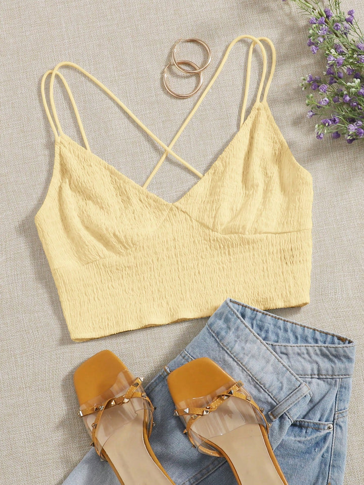Top SHEIN, galben