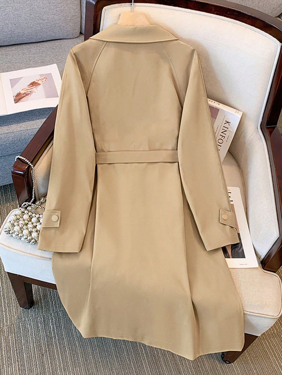 Trench SHEIN, kaki