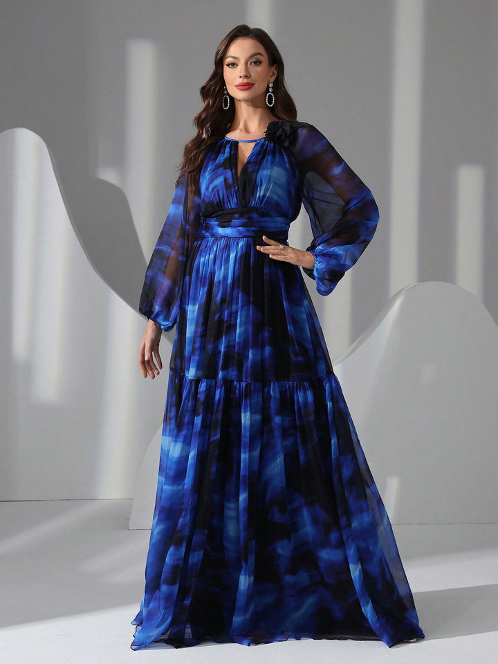 Rochie maxi SHEIN, albastru