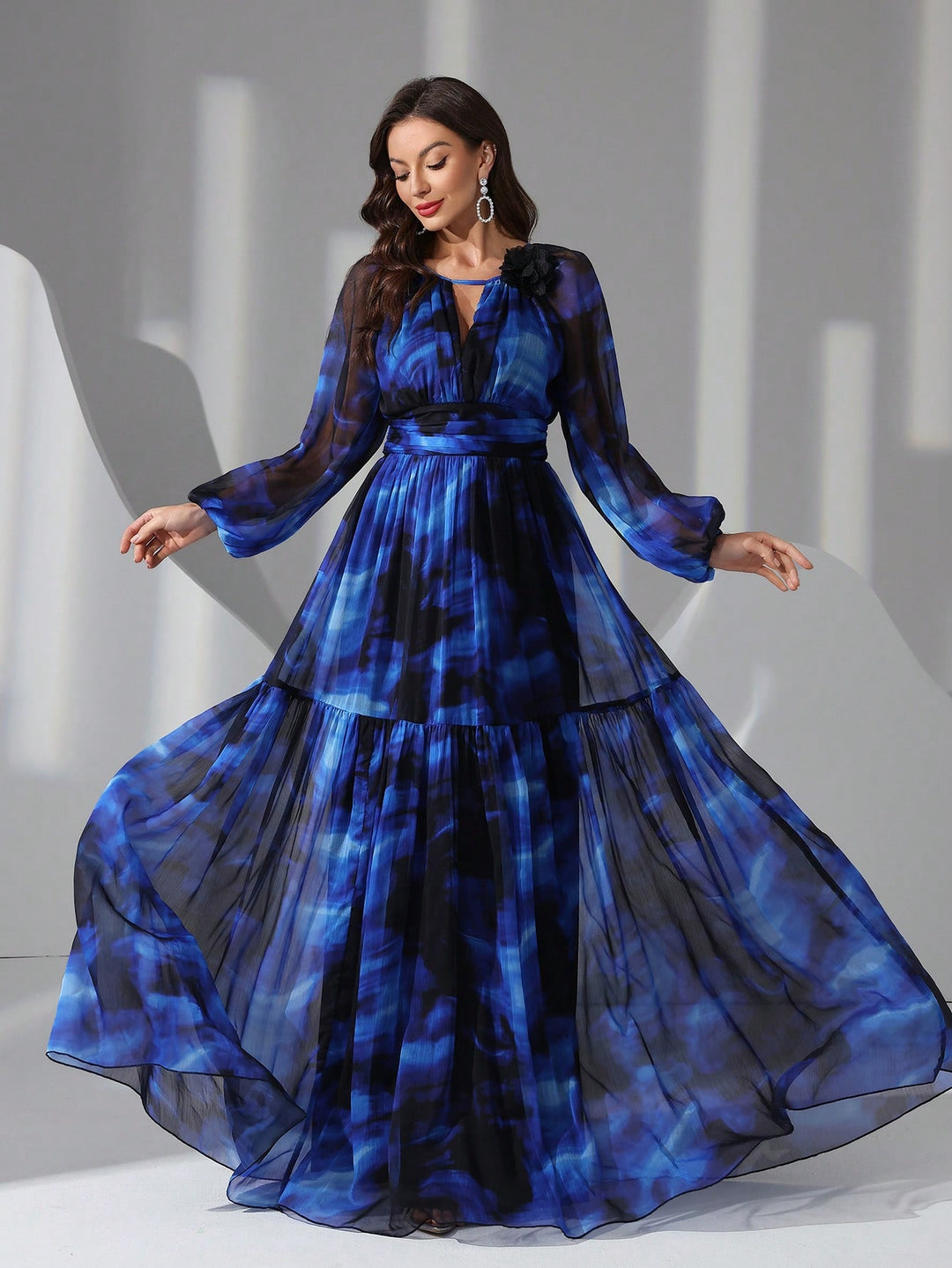 Rochie maxi SHEIN, albastru